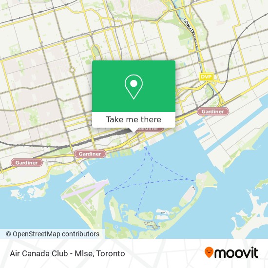 Air Canada Club - Mlse map