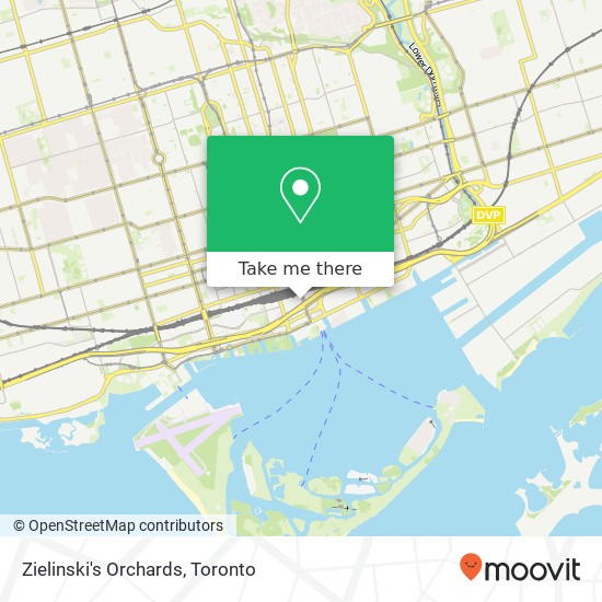 Zielinski's Orchards, Lake Shore Blvd W Toronto, ON M5J map