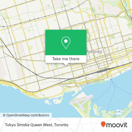 Tokyo Smoke Queen West, 668 Queen St W Toronto, ON M6J 1E5 plan