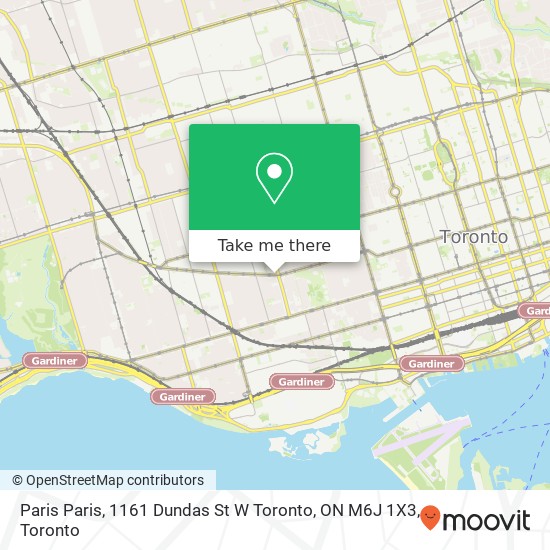 Paris Paris, 1161 Dundas St W Toronto, ON M6J 1X3 map