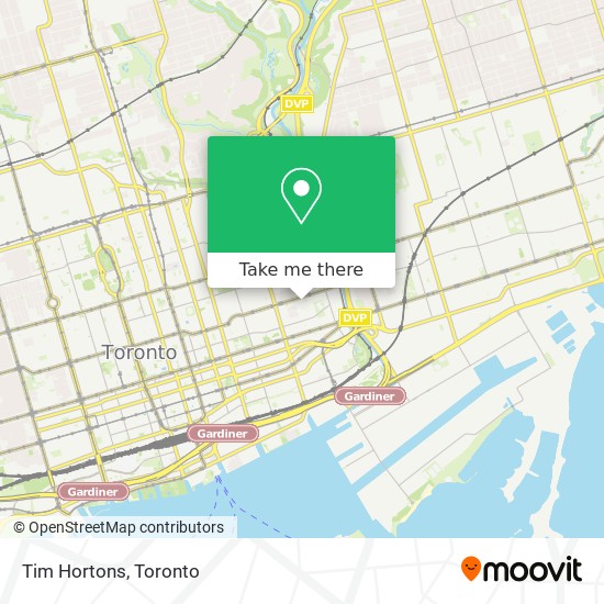 Tim Hortons map