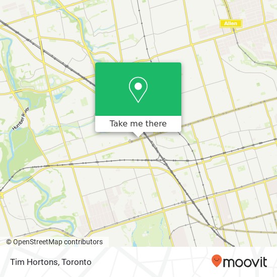 Tim Hortons, 1970 St Clair Ave W Toronto, ON M6N plan