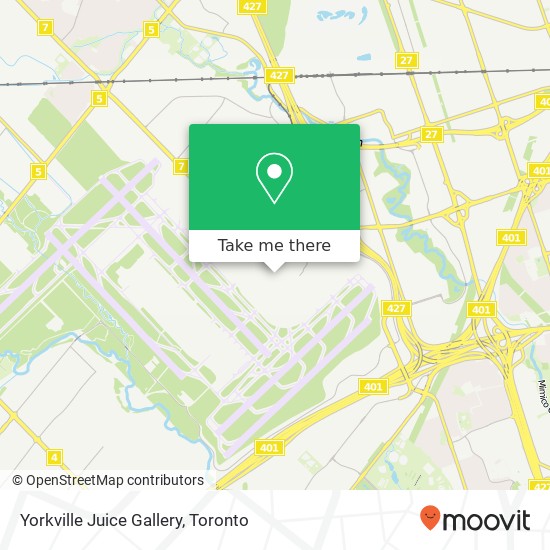 Yorkville Juice Gallery, Mississauga, ON L5P map