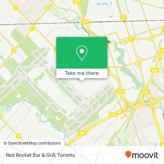 Red Rocket Bar & Grill, Mississauga, ON L5P map