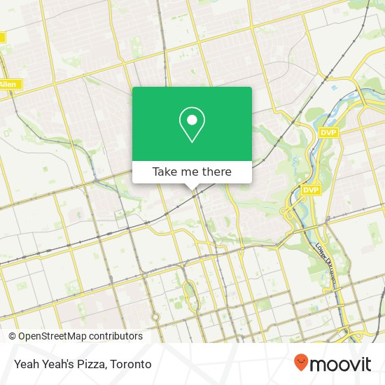 Yeah Yeah's Pizza, 1210 Yonge St Toronto, ON M4T 1W1 map