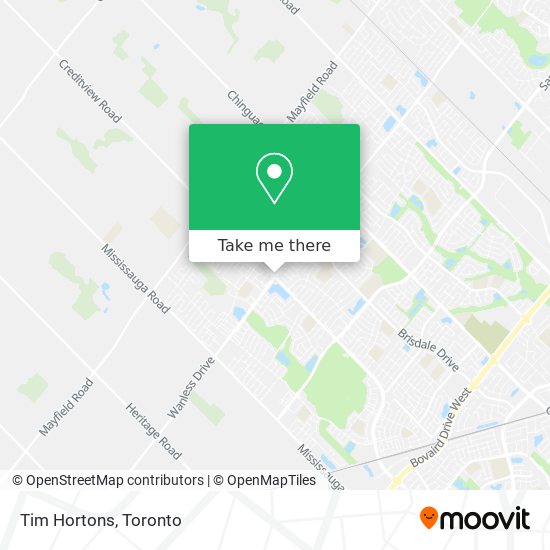 Tim Hortons map