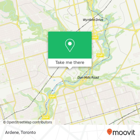 Ardene, Toronto, ON M4H map