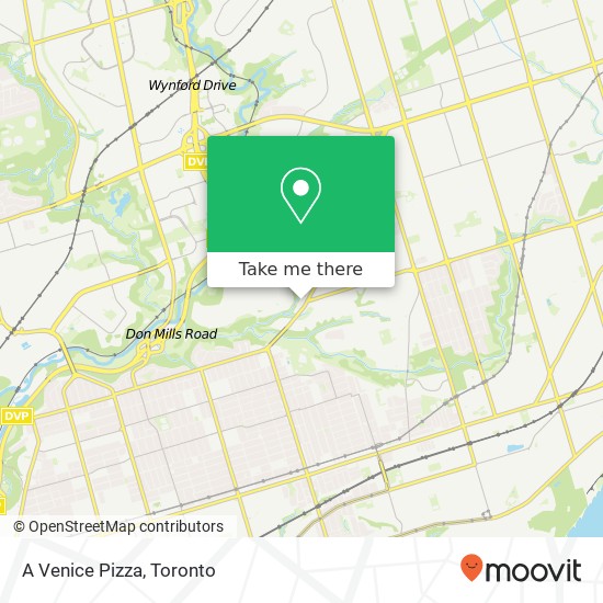 A Venice Pizza, 2636 St Clair Ave E Toronto, ON M4B 3M1 plan