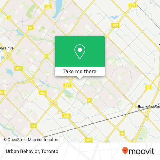 Urban Behavior, Brampton, ON L6T map