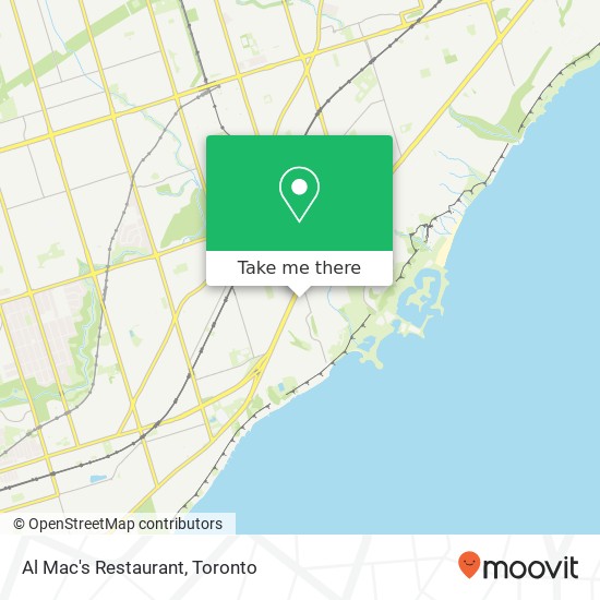 Al Mac's Restaurant, Toronto, ON M1N plan