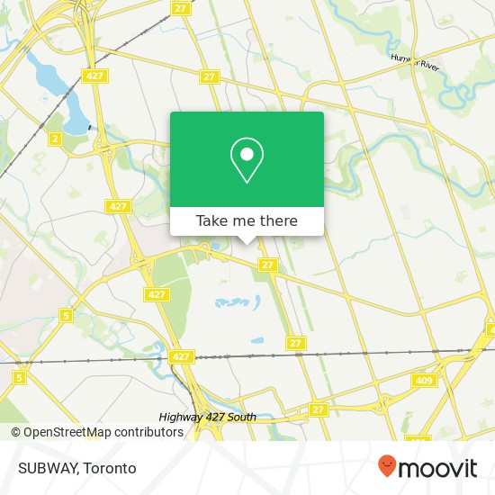 SUBWAY, Toronto, ON M9W map