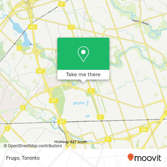 Frugo, Toronto, ON M9W map