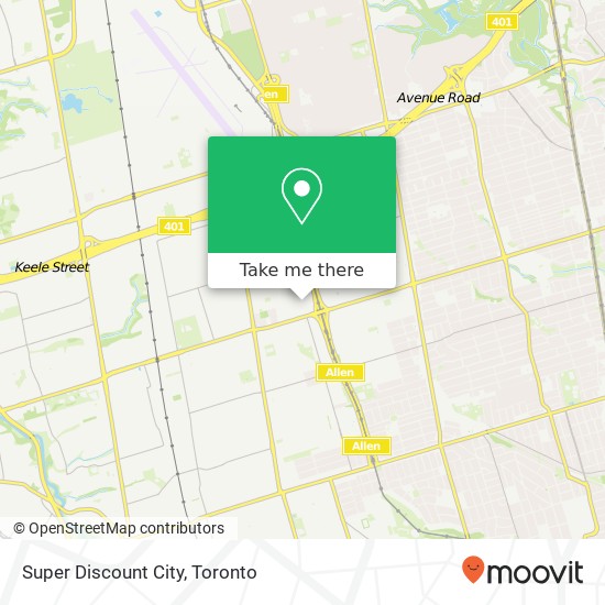 Super Discount City, Toronto, ON M6A plan