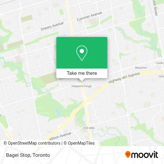 Bagel Stop map