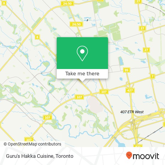 Guru's Hakka Cuisine, 8917 The Gore Rd Brampton, ON L6P 2L1 plan