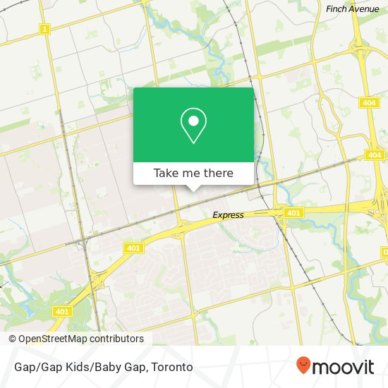 Gap / Gap Kids / Baby Gap, Toronto, ON M2K map