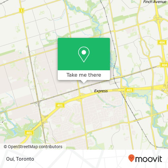 Ouí, Sheppard Ave E Toronto, ON M2K map