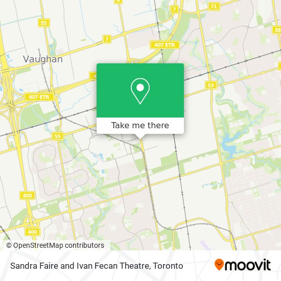 Sandra Faire and Ivan Fecan Theatre map