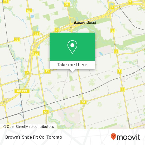 Brown's Shoe Fit Co, 1 Promenade Cir Vaughan, ON L4J 4P8 map