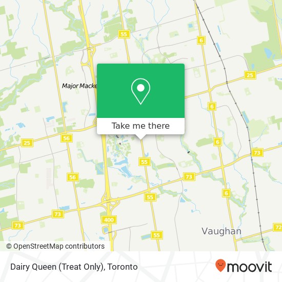 Dairy Queen (Treat Only), Vaughan, ON L6A map