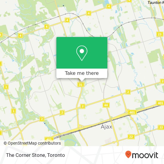 The Corner Stone, Ajax, ON L1T map