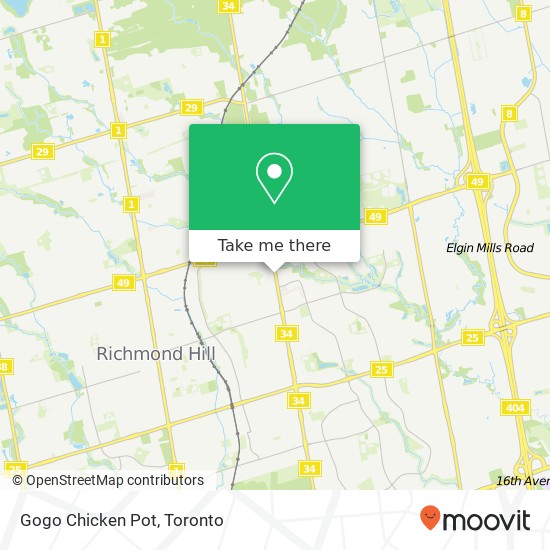 Gogo Chicken Pot, 10610 Bayview Ave Richmond Hill, ON L4C map