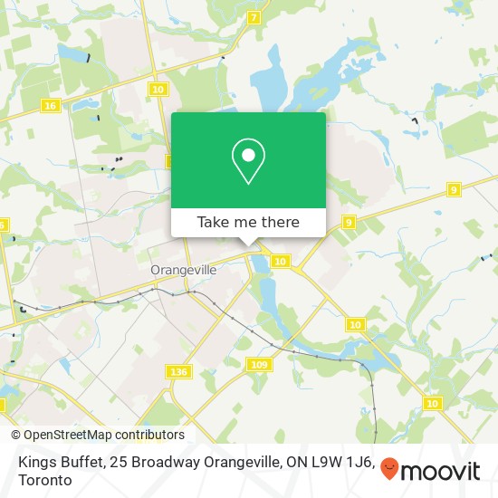 Kings Buffet, 25 Broadway Orangeville, ON L9W 1J6 map