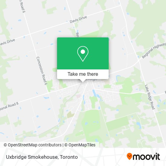 Uxbridge Smokehouse map