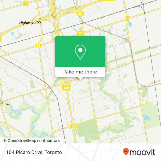 104 Picaro Drive map