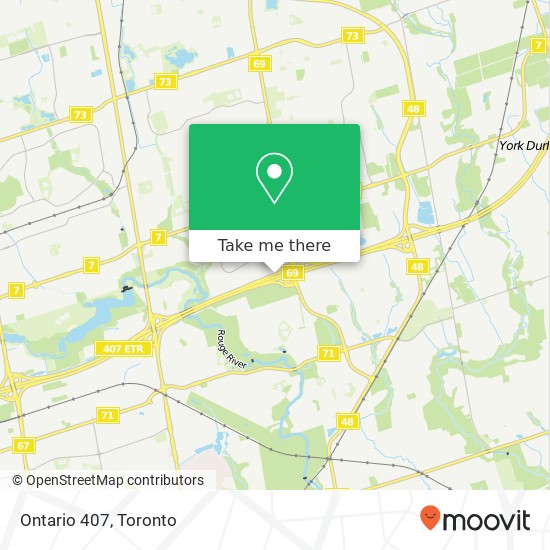 Ontario 407 map