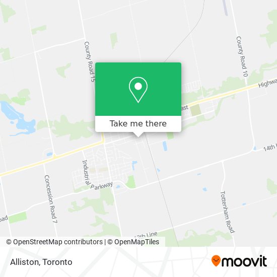 Alliston map