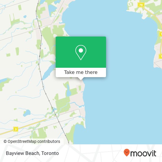 Bayview Beach map