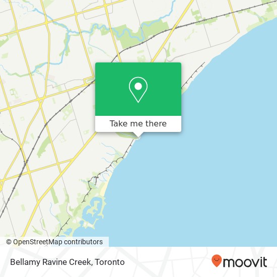 Bellamy Ravine Creek map