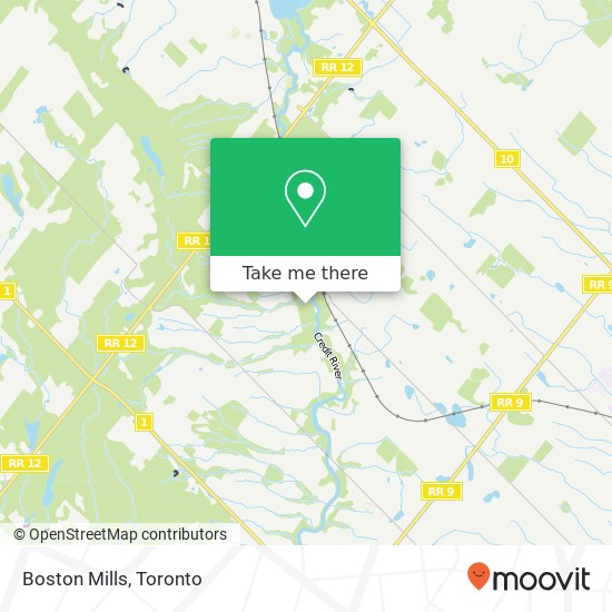 Boston Mills map