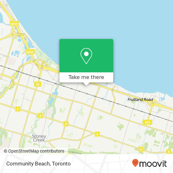 Community Beach map