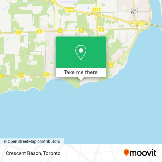 Crescent Beach map