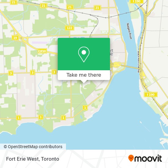 Fort Erie West map