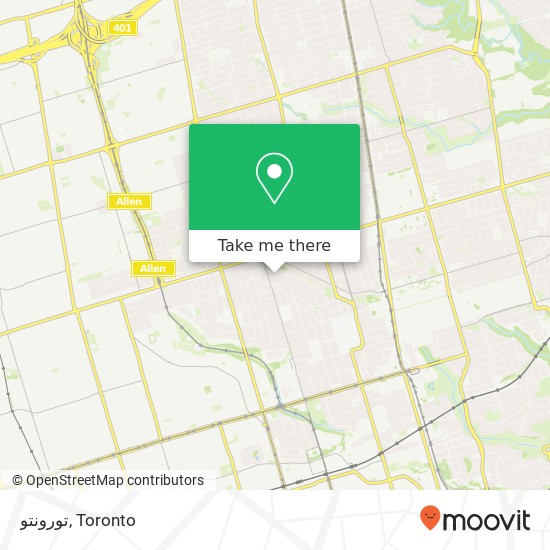 تورونتو map