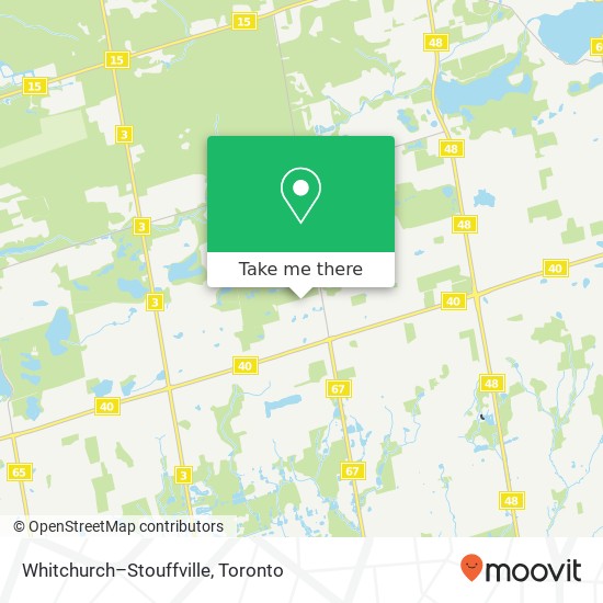 Whitchurch–Stouffville map