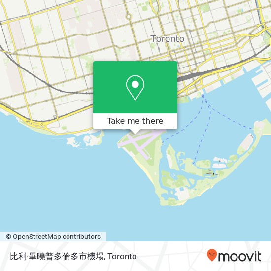 比利·畢曉普多倫多市機場 map