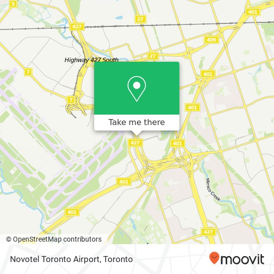 Novotel Toronto Airport map