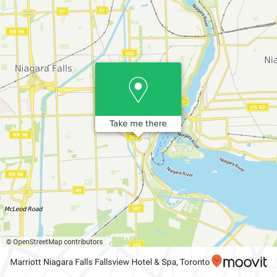 Marriott Niagara Falls Fallsview Hotel & Spa plan