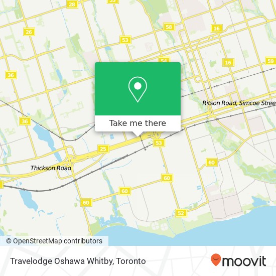 Travelodge Oshawa Whitby plan