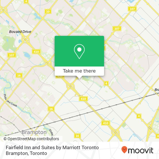 Fairfield Inn and Suites by Marriott Toronto Brampton map
