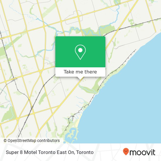 Super 8 Motel Toronto East On map