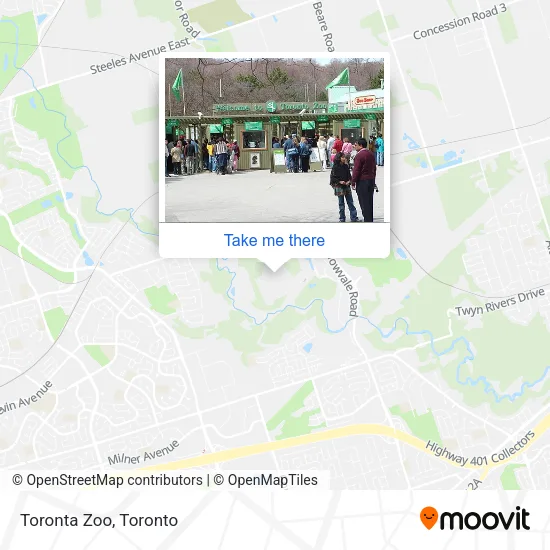 Toronta Zoo map