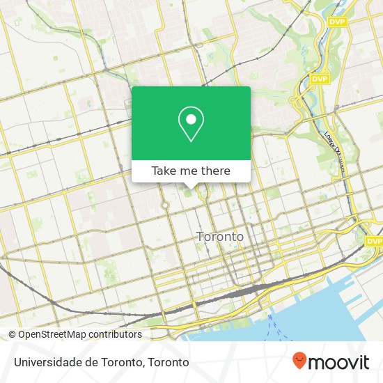 Universidade de Toronto map