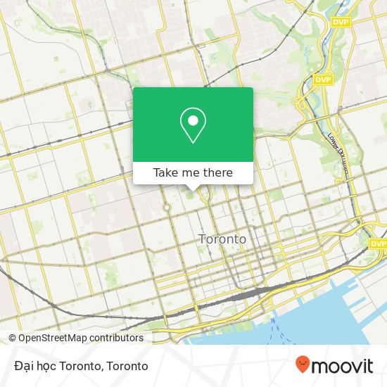 Đại học Toronto map