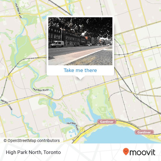 High Park North map