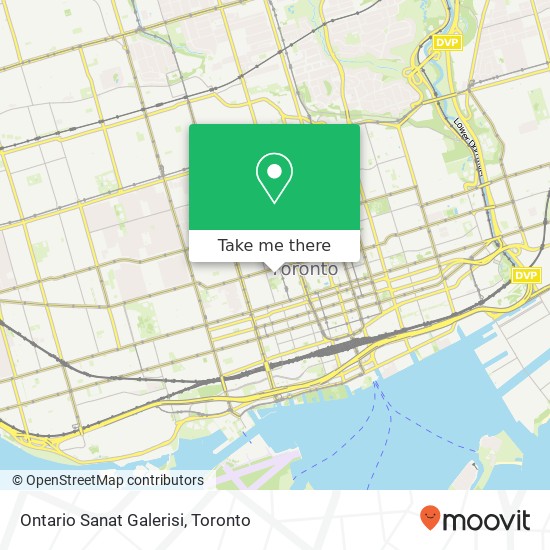 Ontario Sanat Galerisi map